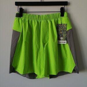 NWT LULULEMON SEAWHEEZE ABTH Green Grey Surge Shorts 6" LL Men's Large Rare